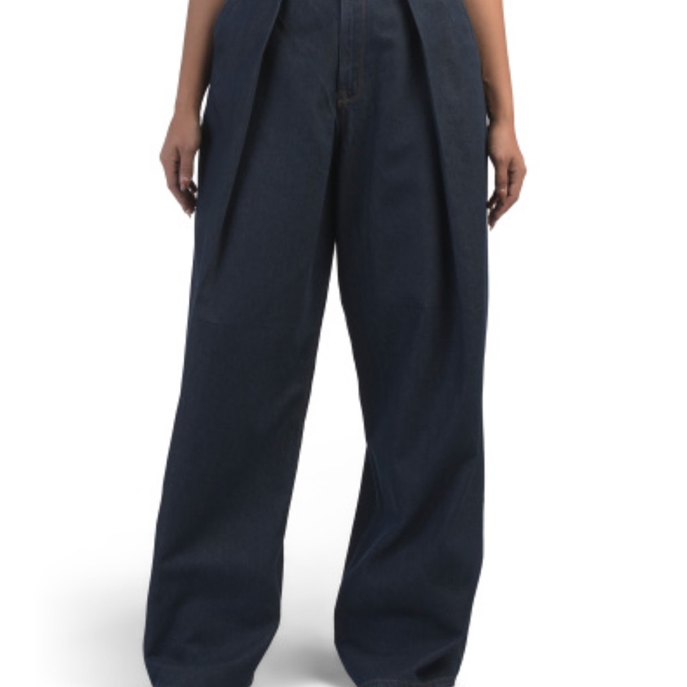 Good American Dark Blue wide leg Jeans